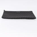 FENDI Zucchino Canvas Clutch Bag Black Auth ki6765V-6