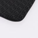 FENDI Zucchino Canvas Clutch Bag Black Auth ki6765V-7