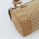 GUCCI Micro GG Canvas Hand Bag Beige Gold Auth ki6766-16