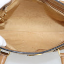 GUCCI Micro GG Canvas Hand Bag Beige Gold Auth ki6766-11