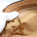 GUCCI Micro GG Canvas Hand Bag Beige Gold Auth ki6766-19