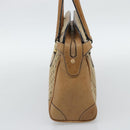 GUCCI Micro GG Canvas Hand Bag Beige Gold Auth ki6766-4