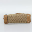 GUCCI Micro GG Canvas Hand Bag Beige Gold Auth ki6766-5