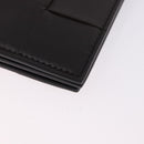 BOTTEGA VENETA MAXI INTRECCIATO Clutch Bag Leather Dark Brown Gold Auth ki6767M-10