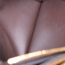 BOTTEGA VENETA MAXI INTRECCIATO Clutch Bag Leather Dark Brown Gold Auth ki6767M-14