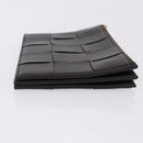 BOTTEGA VENETA MAXI INTRECCIATO Clutch Bag Leather Dark Brown Gold Auth ki6767M-4