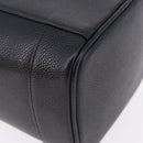 CHANEL COCO Mark Vanity Hand Bag Caviar Skin Black Gold CC Auth ki6768SAV-12