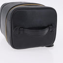 CHANEL COCO Mark Vanity Hand Bag Caviar Skin Black Gold CC Auth ki6768SAV-6