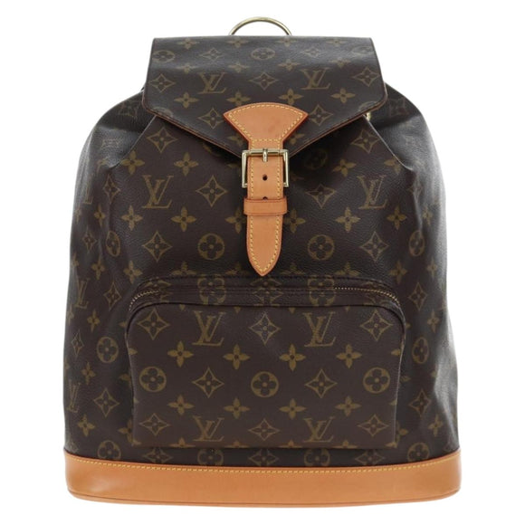 LOUIS VUITTON Monogram Montsouris GM Backpack M51135 LV Auth ki6770SAM