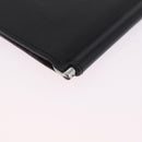 Cartier Money Clip Wallet Leather Black Silver Auth ki6772M-11