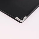 Cartier Money Clip Wallet Leather Black Silver Auth ki6772M-9