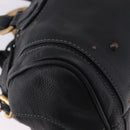 Chloe Paddington Hand Bag Leather Black Gold Silver Auth ki6773M-15