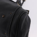 Chloe Paddington Hand Bag Leather Black Gold Silver Auth ki6773M-16