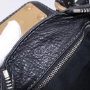 Chloe Paddington Hand Bag Leather Black Gold Silver Auth ki6773M-21