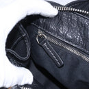 Chloe Paddington Hand Bag Leather Black Gold Silver Auth ki6773M-24