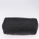 Chloe Paddington Hand Bag Leather Black Gold Silver Auth ki6773M-5