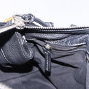 Chloe Paddington Hand Bag Leather Black Gold Silver Auth ki6774M-23