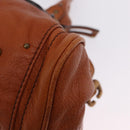 Chloe Paddington Hand Bag Leather Brown Gold Silver Auth ki6775M-16