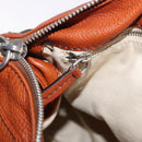 Chloe Paddington Hand Bag Leather Brown Gold Silver Auth ki6775M-23