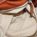 Chloe Paddington Hand Bag Leather Brown Gold Silver Auth ki6775M-24