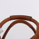 Chloe Paddington Hand Bag Leather Brown Gold Silver Auth ki6775M-8