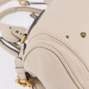 Chloe Paddington Hand Bag Leather Beige Gold Silver Auth ki6776M-8