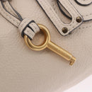 Chloe Paddington Hand Bag Leather Beige Gold Silver Auth ki6776M-9