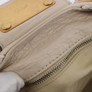 Chloe Paddington Hand Bag Leather Beige Gold Silver Auth ki6776M-22