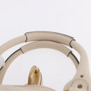 Chloe Paddington Hand Bag Leather Beige Gold Silver Auth ki6776M-14