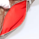 Coach Signature Shoulder Bag PVC 2way Beige Silver Auth ki6777A-25