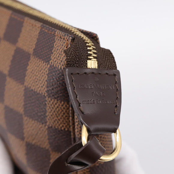 LOUIS VUITTON Damier Ebene Pochette Accessoires Pouch N41206 LV Auth ki6780V