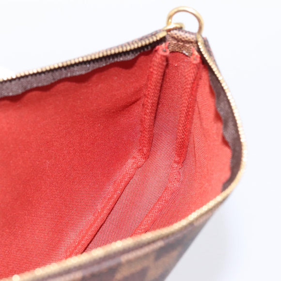 LOUIS VUITTON Damier Ebene Pochette Accessoires Pouch N41206 LV Auth ki6780V