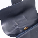 CARTIER Sapphire Line Shoulder Bag Leather Black Gold Auth ki6781A-10