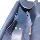 CARTIER Sapphire Line Shoulder Bag Leather Black Gold Auth ki6781A-19