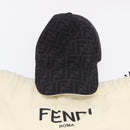 FENDI Zucca Canvas Baseball Cap Black Auth ki6782M-12