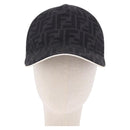 FENDI Zucca Canvas Baseball Cap Black Auth ki6782M-13