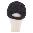 FENDI Zucca Canvas Baseball Cap Black Auth ki6782M-2