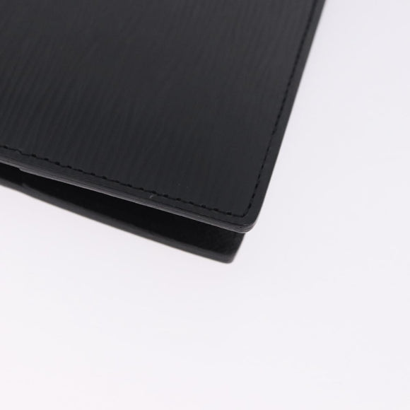 LOUIS VUITTON Epi Agenda GM Day Planner Cover Black R20212 LV Auth ki6783V