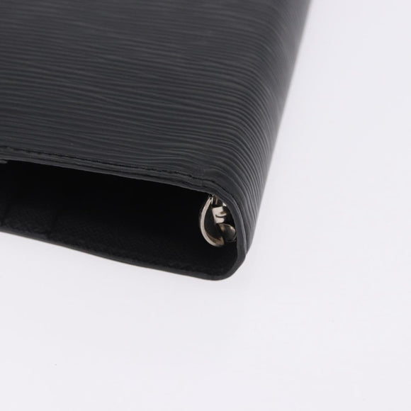 LOUIS VUITTON Epi Agenda GM Day Planner Cover Black R20212 LV Auth ki6783V