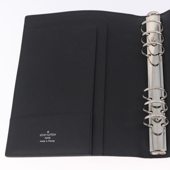 LOUIS VUITTON Epi Agenda GM Day Planner Cover Black R20212 LV Auth ki6783V