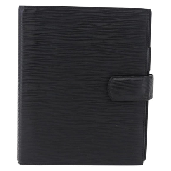 LOUIS VUITTON Epi Agenda GM Day Planner Cover Black R20212 LV Auth ki6783V