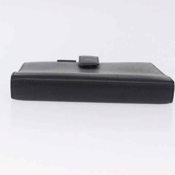 LOUIS VUITTON Epi Agenda GM Day Planner Cover Black R20212 LV Auth ki6783V
