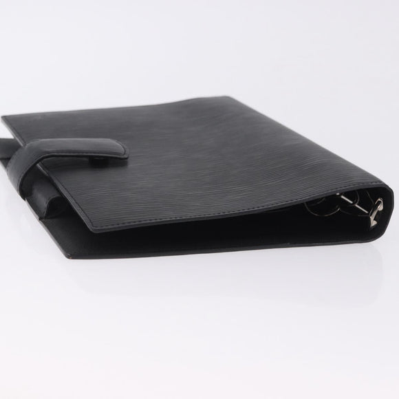 LOUIS VUITTON Epi Agenda GM Day Planner Cover Black R20212 LV Auth ki6783V