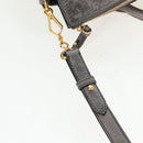 Miu Miu Hand Bag Leather 2way Gray Gold Auth ki6785M-10