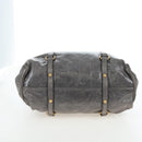 Miu Miu Hand Bag Leather 2way Gray Gold Auth ki6785M-5