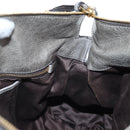 Miu Miu Hand Bag Leather 2way Gray Gold Auth ki6785M-23