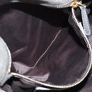 Miu Miu Hand Bag Leather 2way Gray Gold Auth ki6785M-26