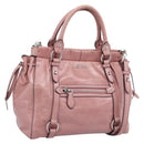 Miu Miu Hand Bag Leather 2way Pink Silver Auth ki6786M-1