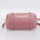 Miu Miu Hand Bag Leather 2way Pink Silver Auth ki6786M-5