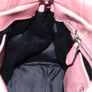 Miu Miu Hand Bag Leather 2way Pink Silver Auth ki6786M-21